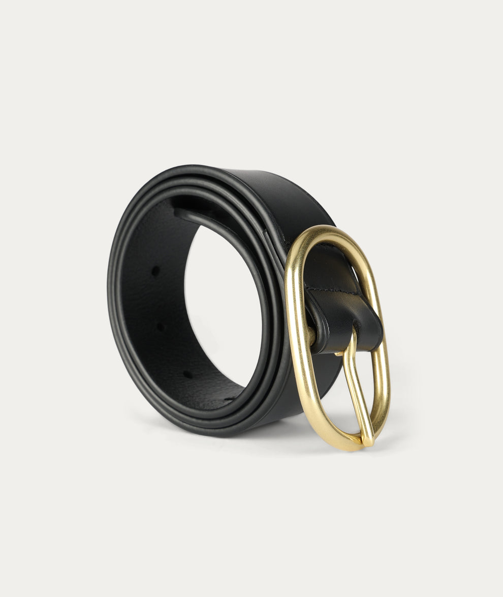 Deadly Ponies | Wide Epona Belt - Black / Brass