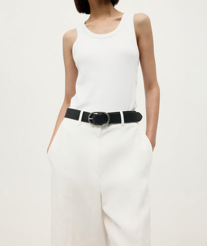 Deadly Ponies | Wide Belt - Black/Silver