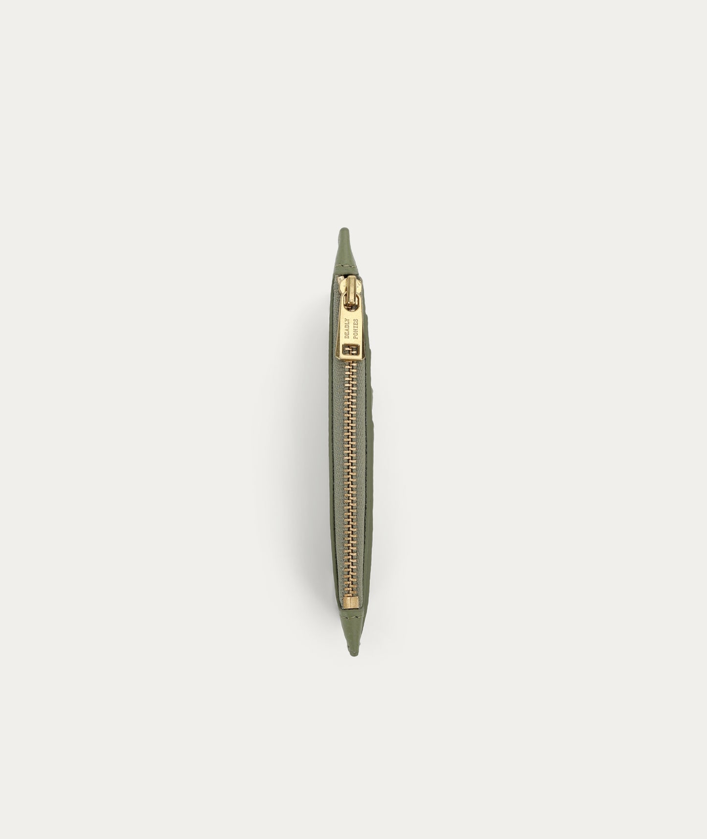 Deadly Ponies | Zip Card Holder - Sage