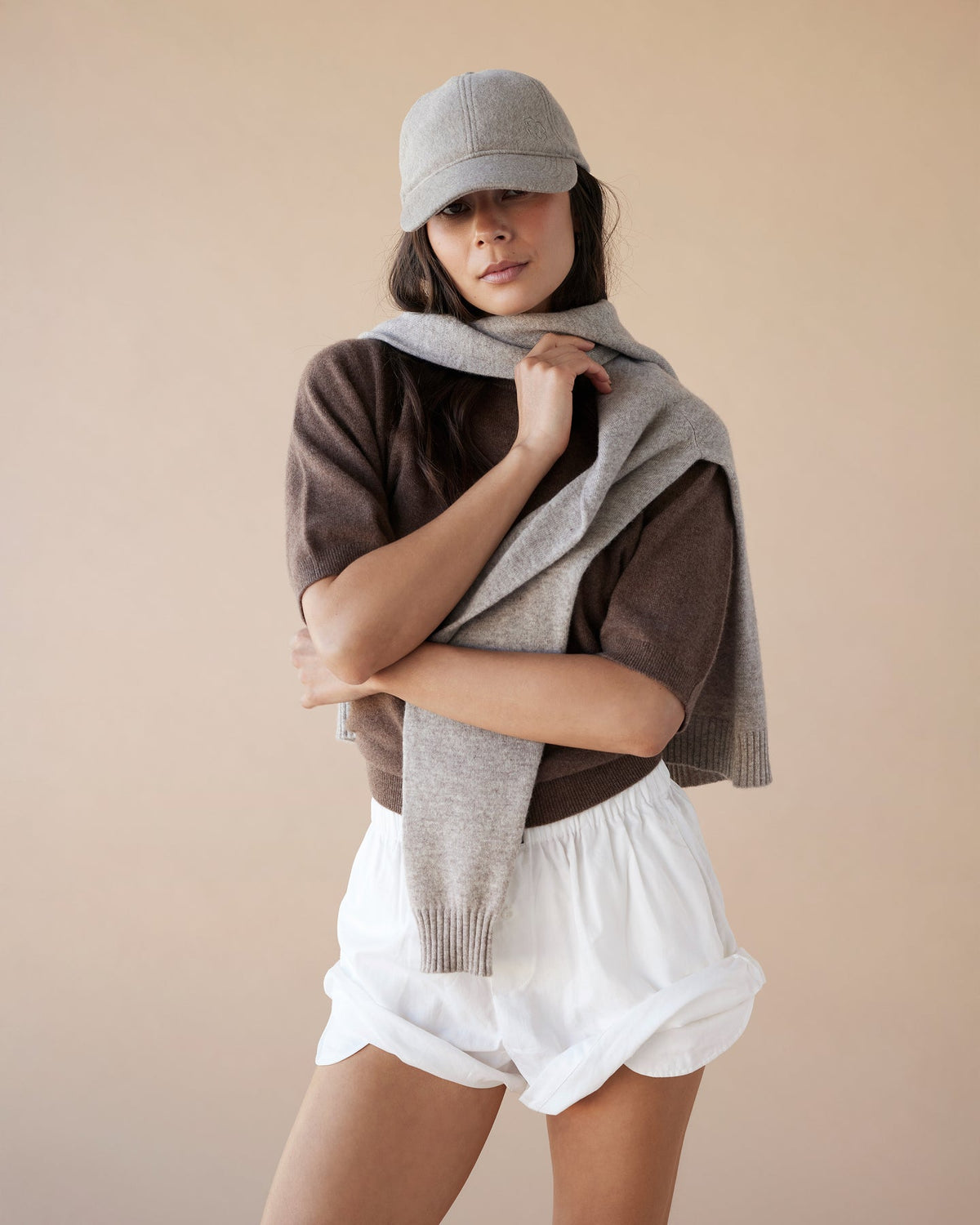 Dear Dylan | Cashmere Tee - Nutmeg