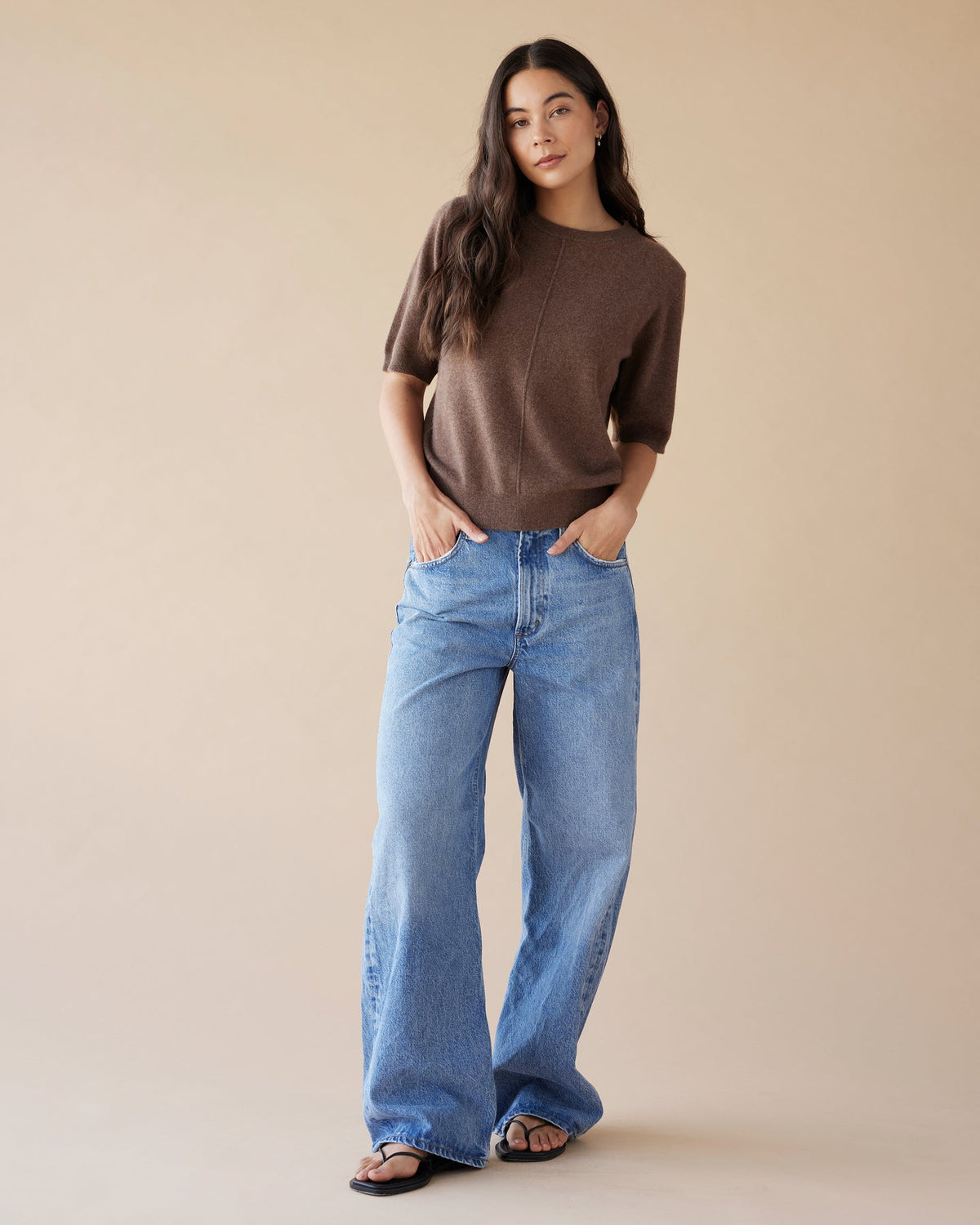 Dear Dylan | Cashmere Tee - Nutmeg