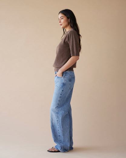 Dear Dylan | Cashmere Tee - Nutmeg