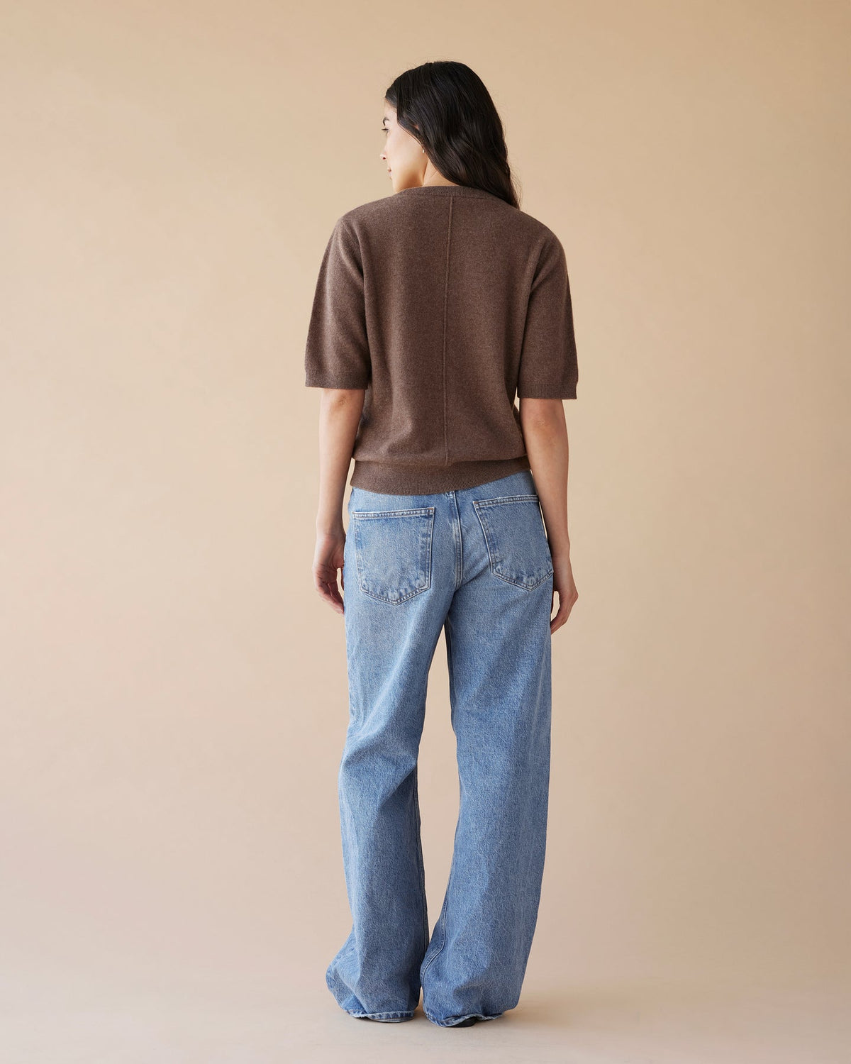 Dear Dylan | Cashmere Tee - Nutmeg