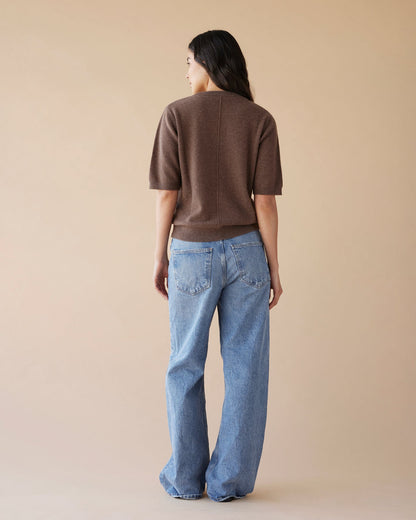 Dear Dylan | Cashmere Tee - Nutmeg
