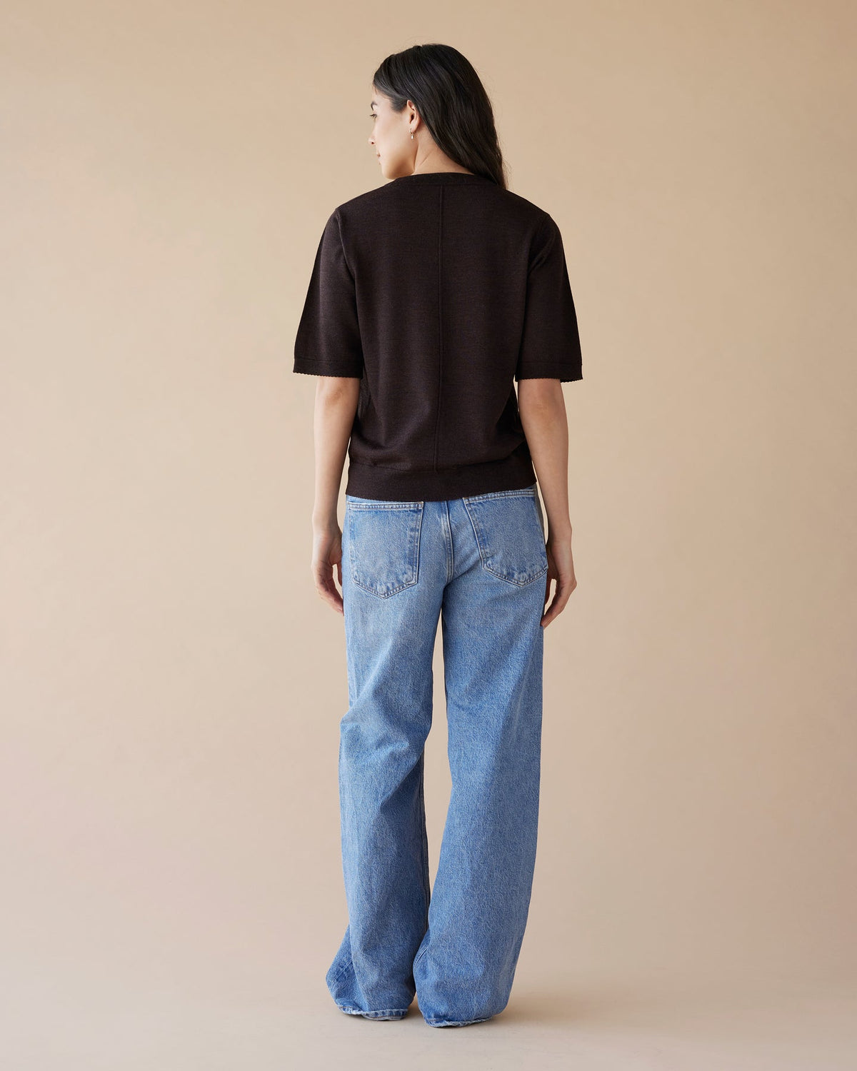 Dear Dylan | Merino Tee - Cocoa
