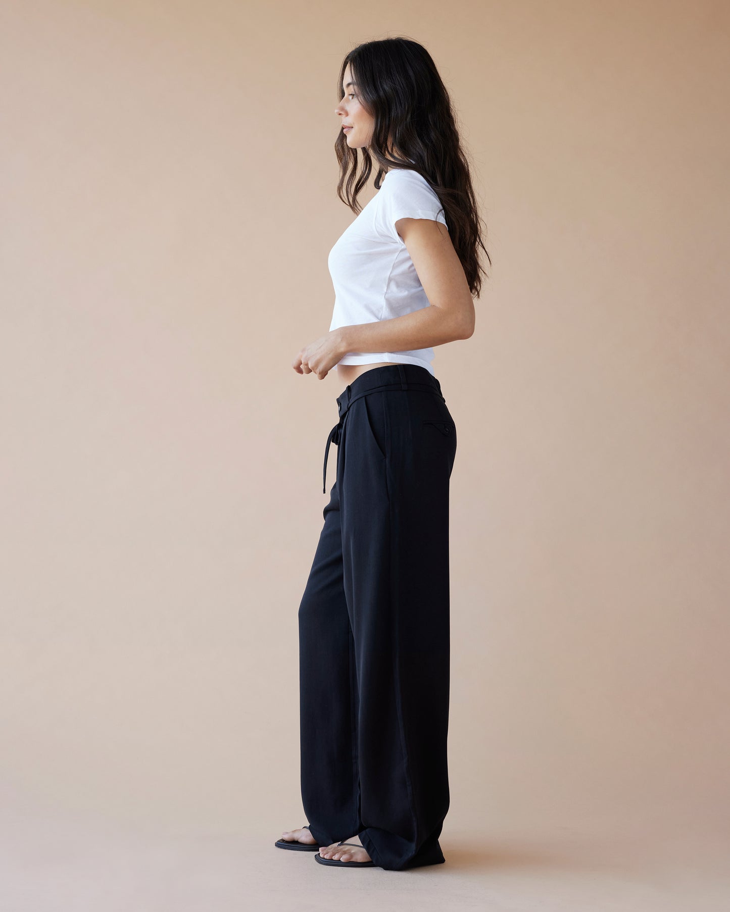 Dear Dylan | Tailored Tie Pant - Noir