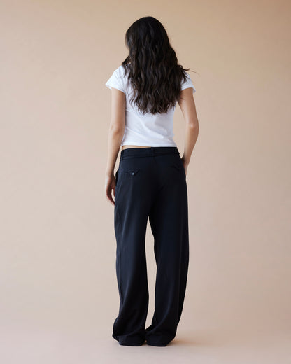 Dear Dylan | Tailored Tie Pant - Noir
