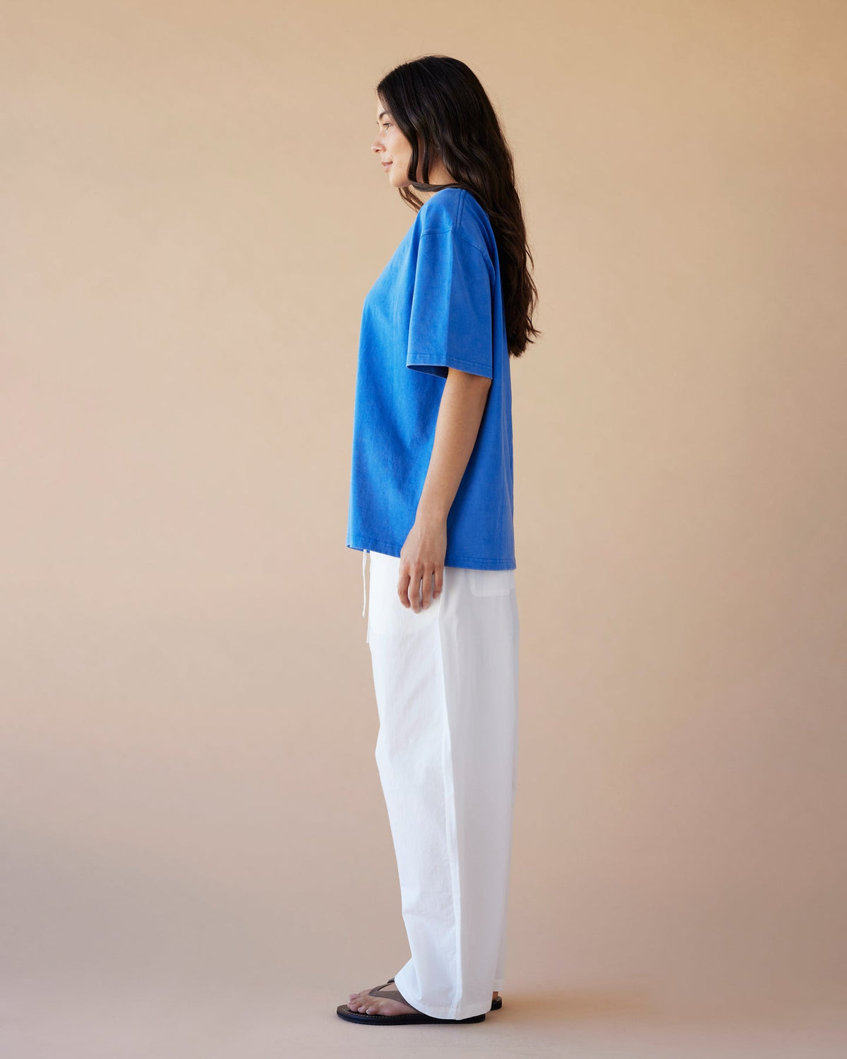 Dear Dylan | Dylan Oversized Tee - Washed Cobalt