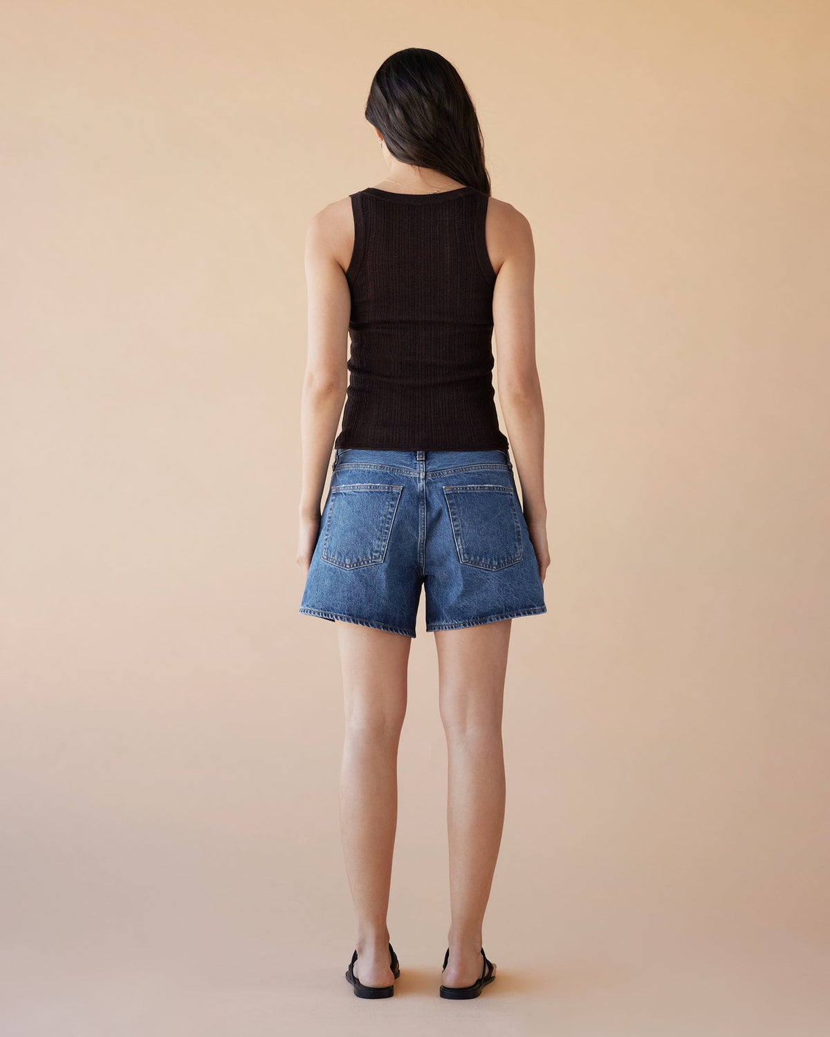 Dear Dylan | Merino Pointelle Daily Tank - Cocoa