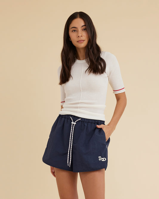 Dear Dylan | Merino Line Tee - Ivory