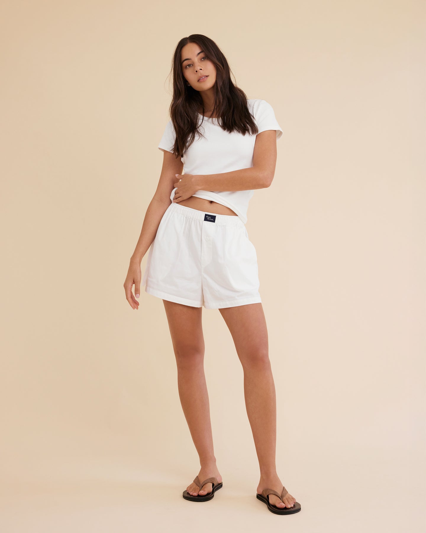 Dear Dylan | Baby Tee - Blanc