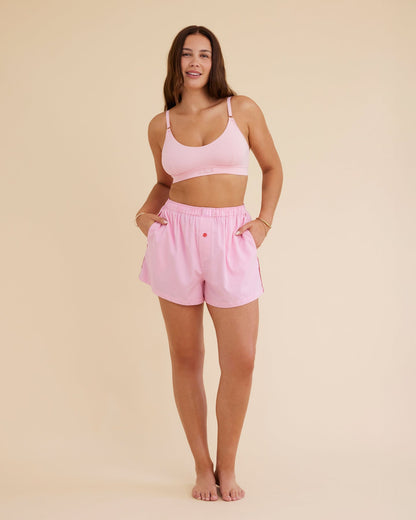 Dear Dylan | Boxer Short - Peony Piped