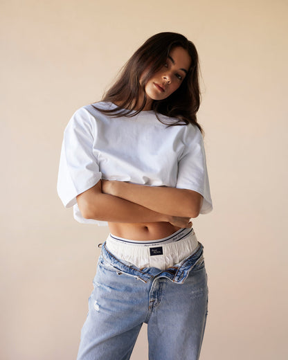Dear Dylan | Oversized Tee - Blanc