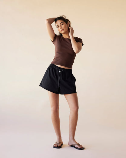 Dear Dylan | Baby Tee - Umber