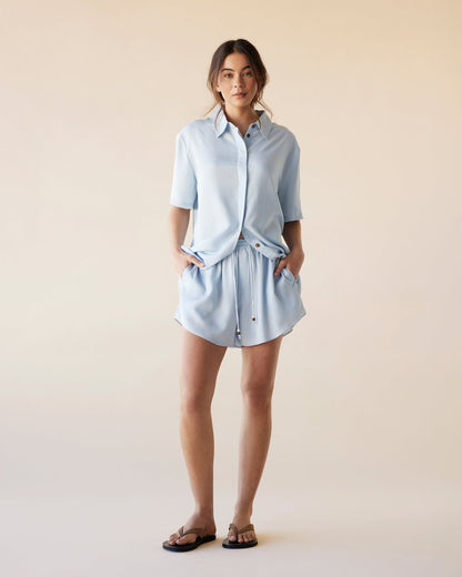 Dear Dylan | Short Sleeve Shirt - Mist