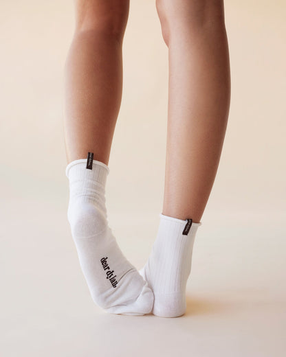 Dear Dylan | Roulé Sock Set - Blanc/GreyMarle