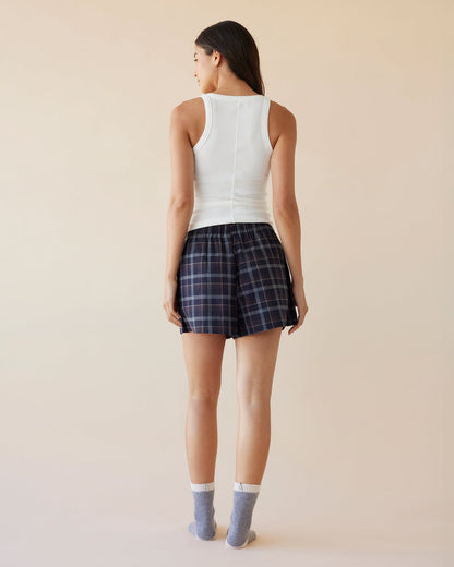 Dear Dylan | Boxer Short - Midnight Plaid