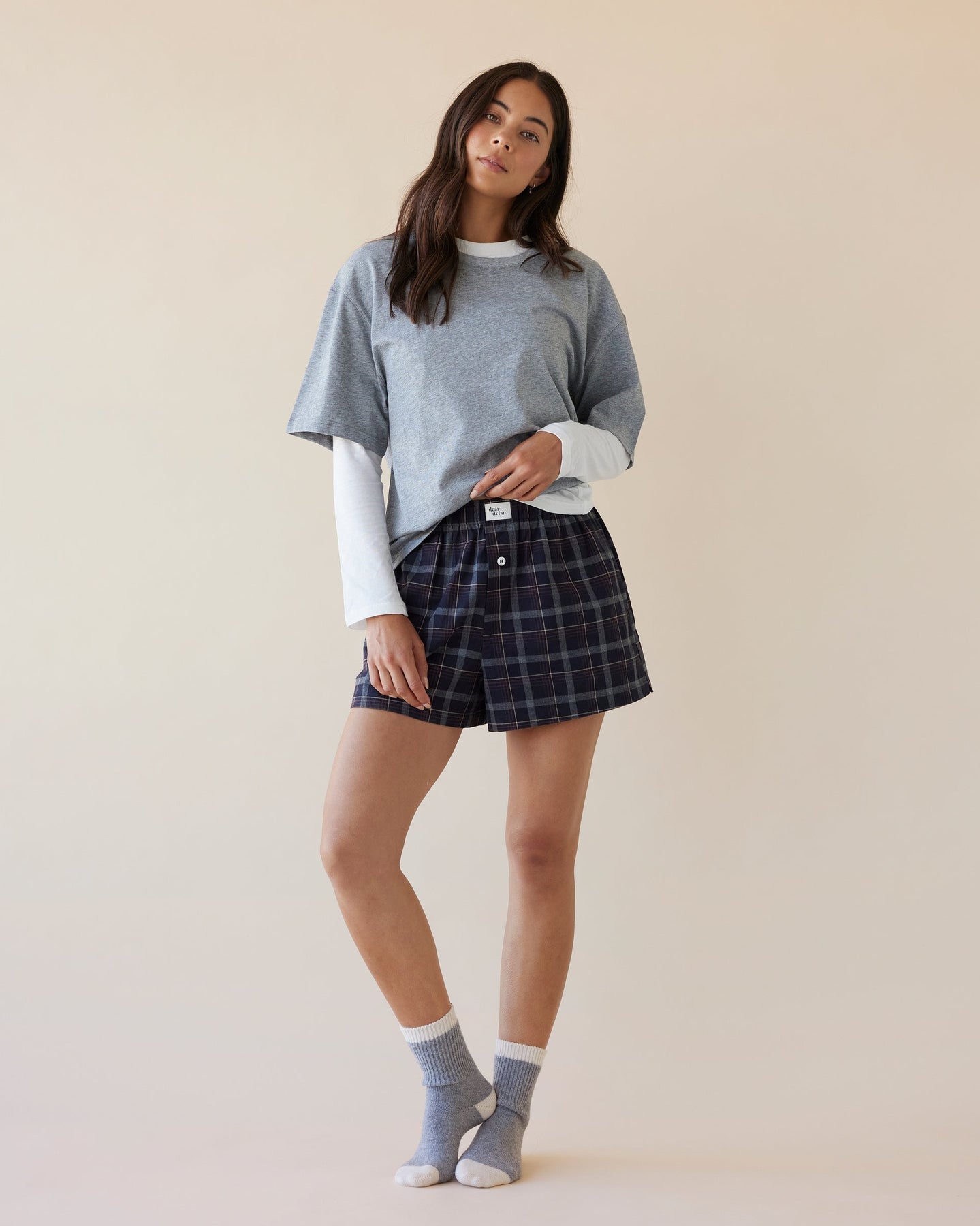 Dear Dylan | Boxer Short - Midnight Plaid