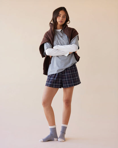 Dear Dylan | Boxer Short - Midnight Plaid