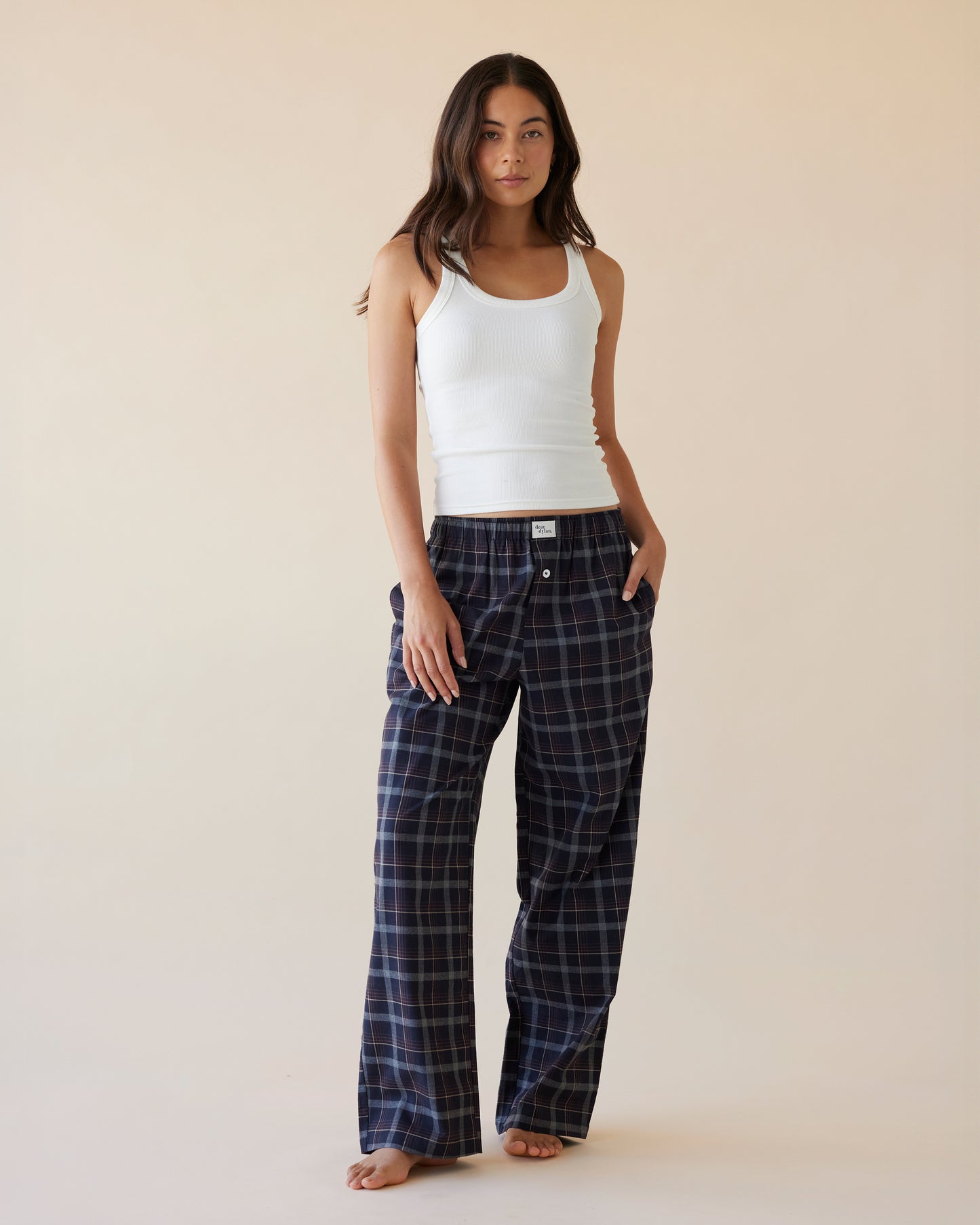 Dear Dylan | Boxer Pant - Midnight Plaid