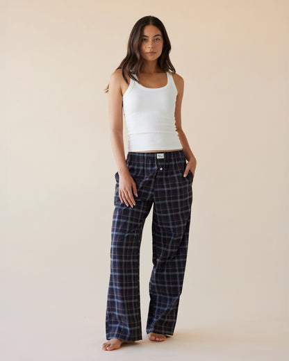 Dear Dylan | Boxer Pant - Midnight Plaid