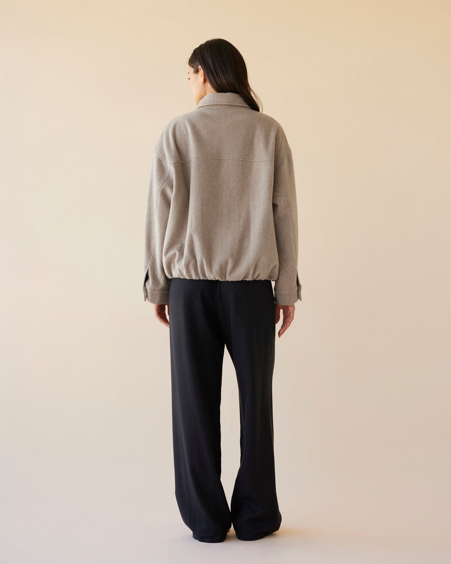 Dear Dylan | Wool Cashmere Bomber - Doe