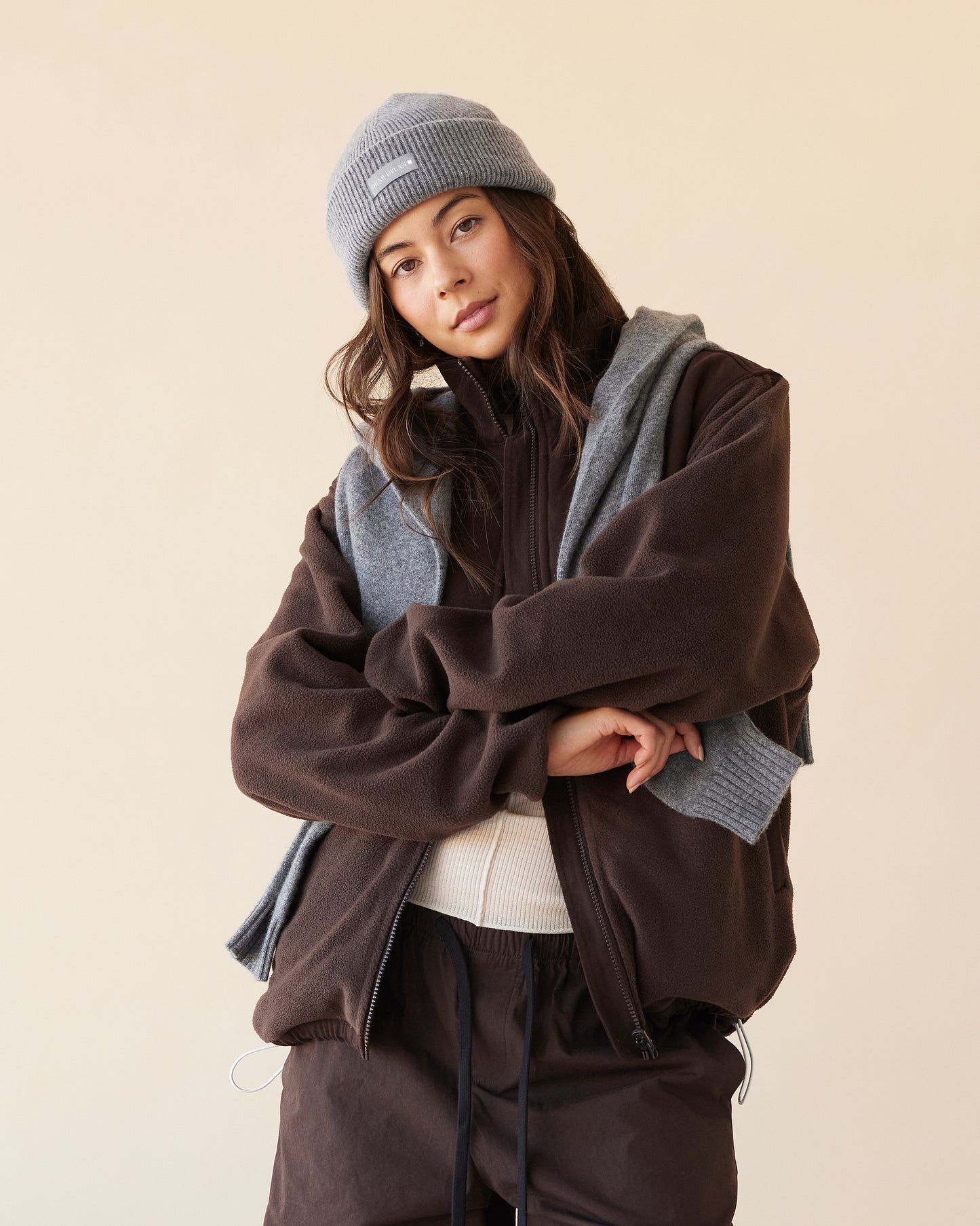 Dear Dylan | Wool Beanie - Grey Marle
