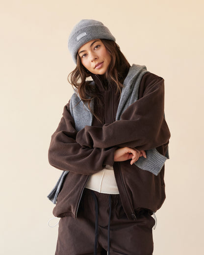 Dear Dylan | Wool Beanie - Grey Marle