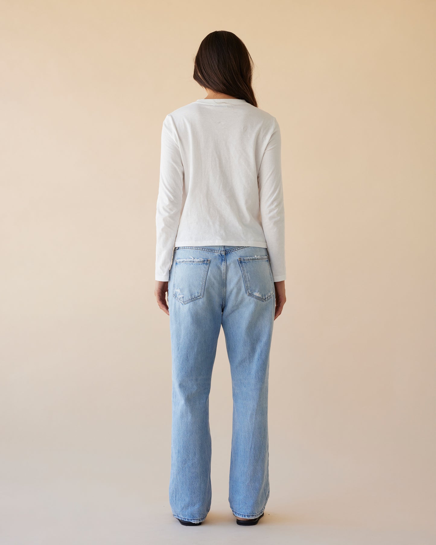 Dear Dylan | Long Sleeve Tee - Blanc