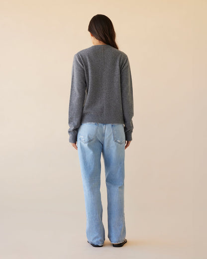 Dear Dylan | Cashmere Cardigan - Ash Marle