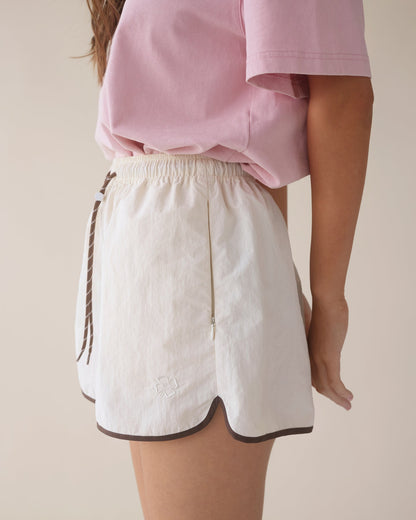 Dear Dylan | Rally Short - Cream / Cocoa