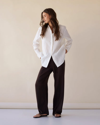 Dear Dylan | Sundown Shirt - Ivory Linen