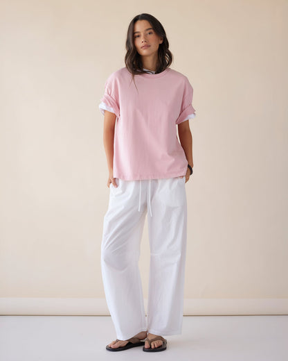 Dear Dylan | Dylan Oversized Tee - Washed Bubblegum