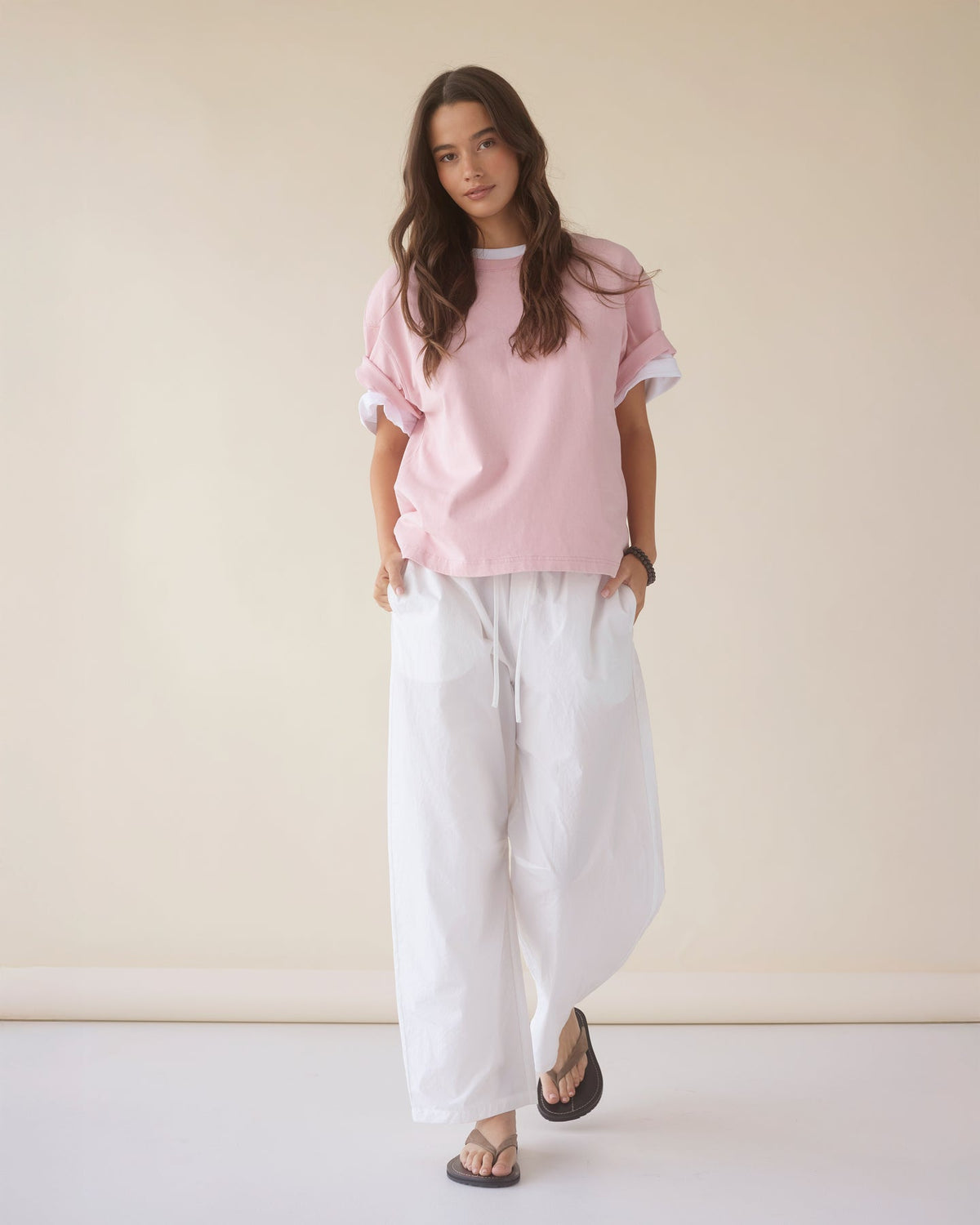 Dear Dylan | Dylan Oversized Tee - Washed Bubblegum