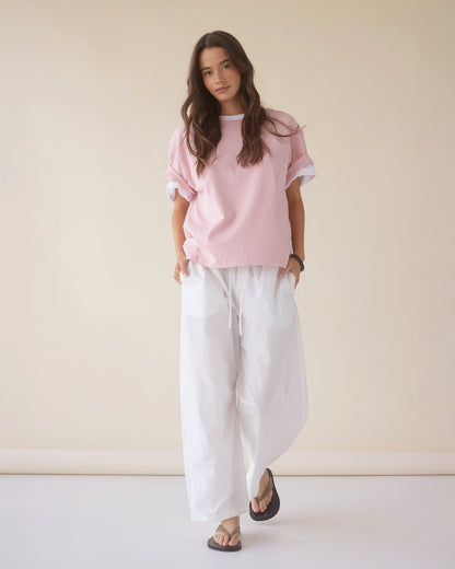 Dear Dylan | Dylan Oversized Tee - Washed Bubblegum