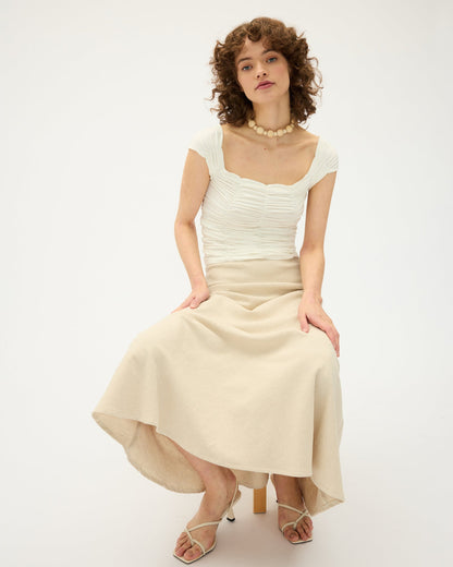 Dominique Healy | Jolene Tee - White