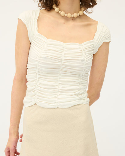 Dominique Healy | Jolene Tee - White