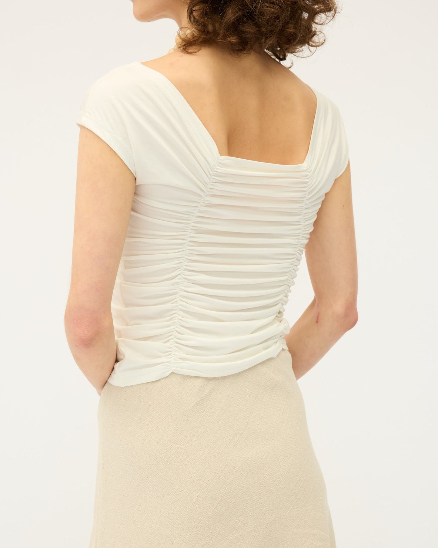 Dominique Healy | Jolene Tee - White