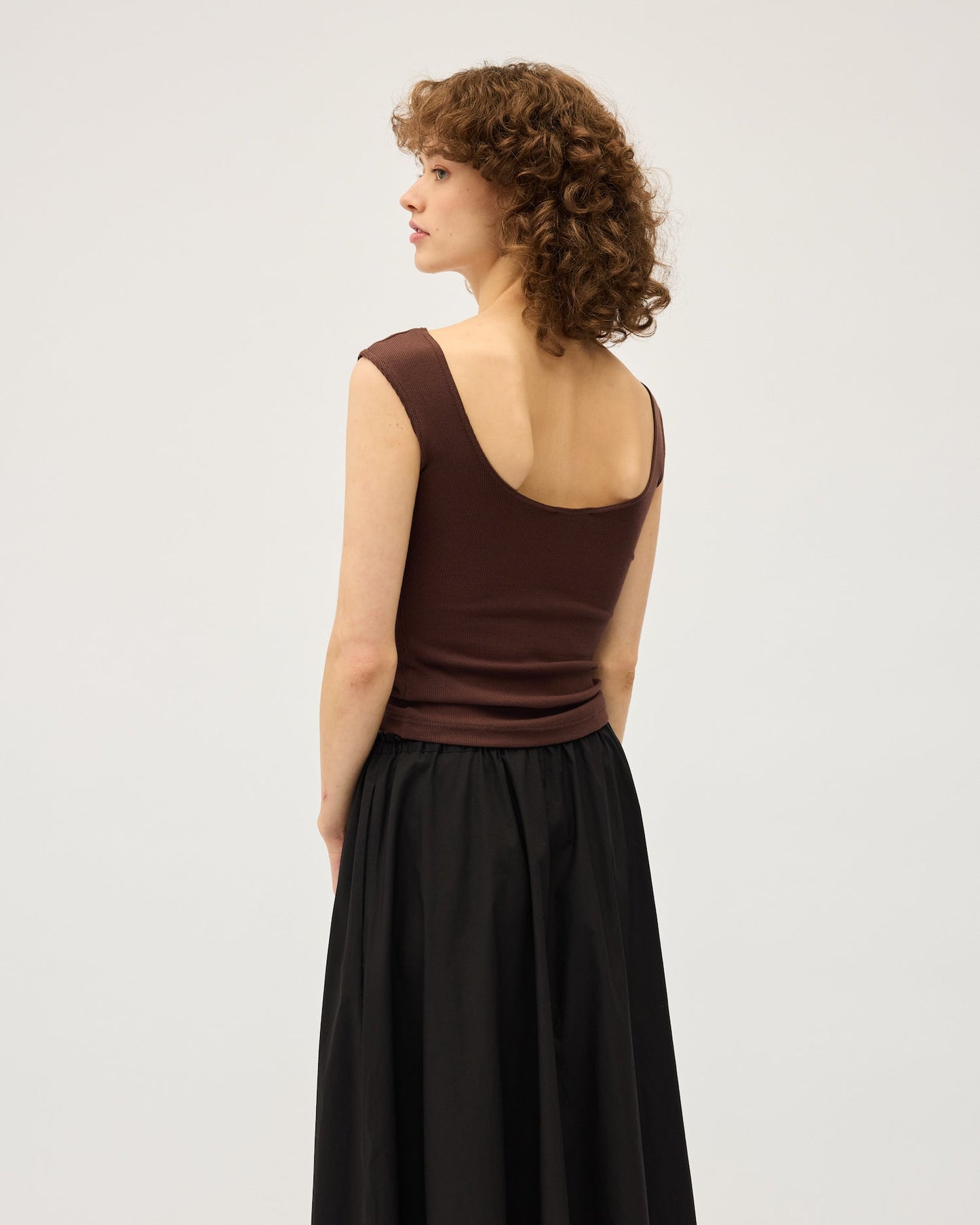 Dominique Healy | Naia Tank - Chocolate