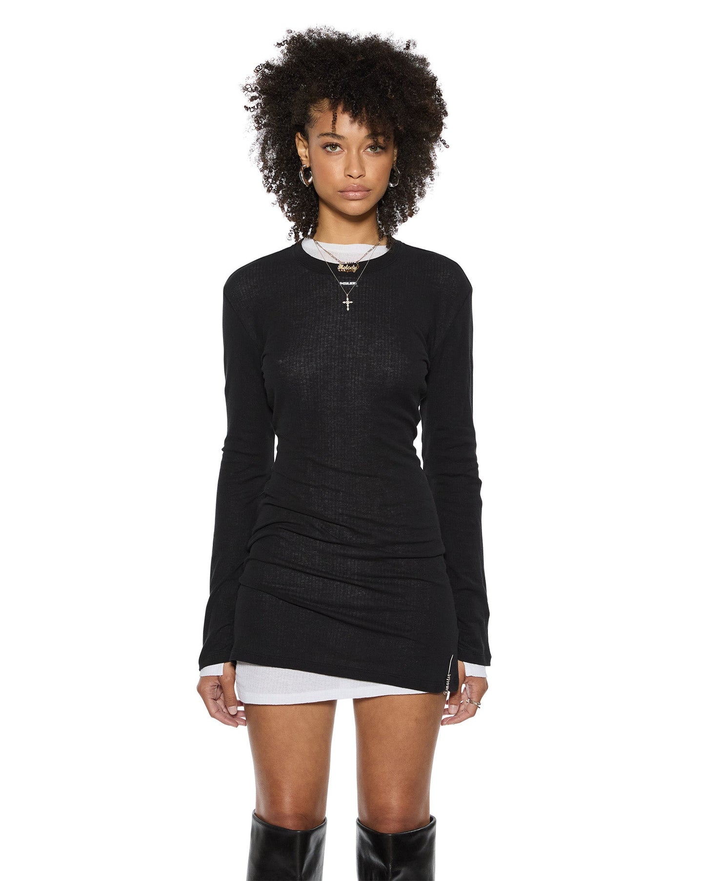 Ksubi | Crawford LS Mini Dress - Black