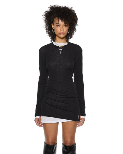 Ksubi | Crawford LS Mini Dress - Black