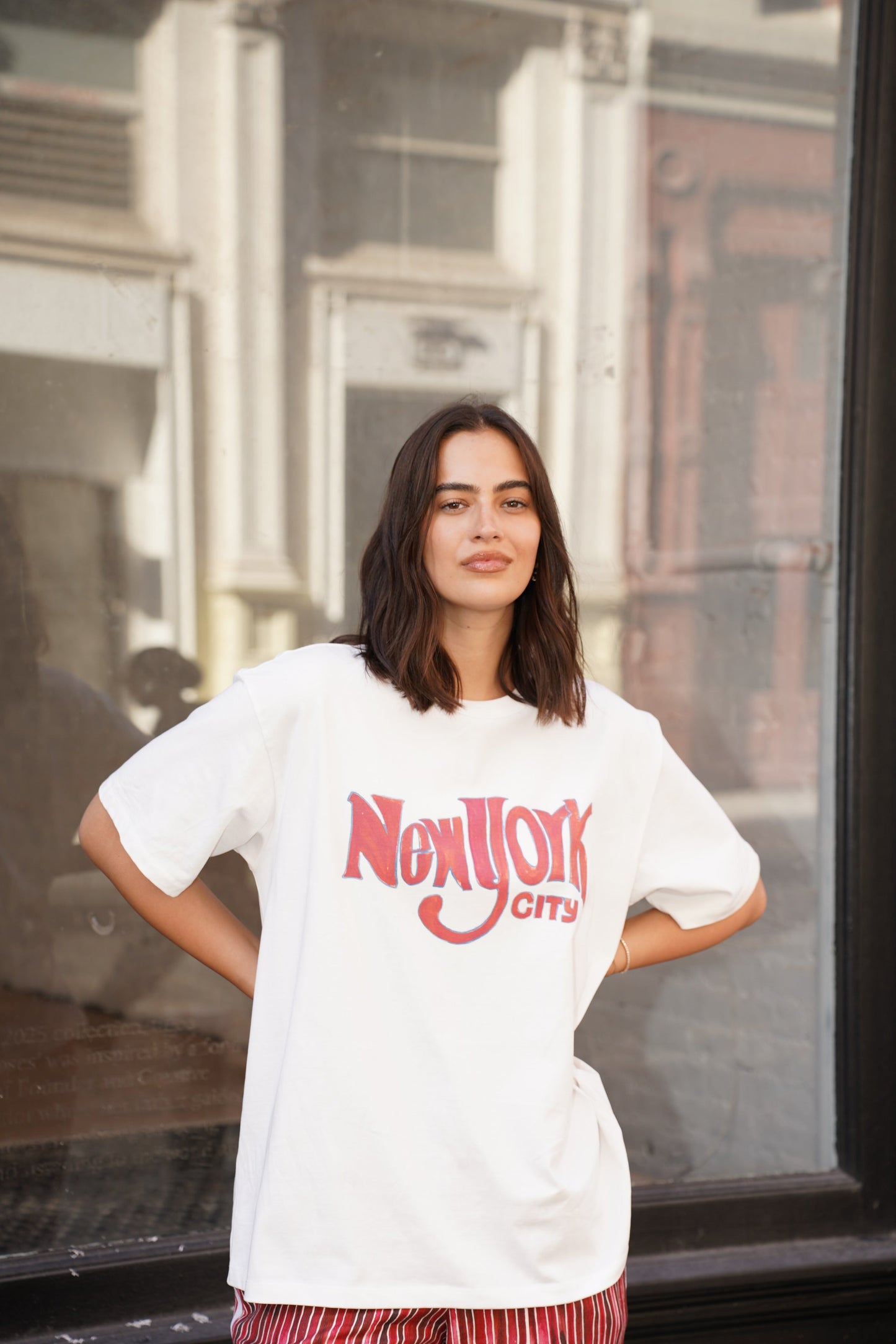 Maku The Label | New York Logo Oversized Tee - White