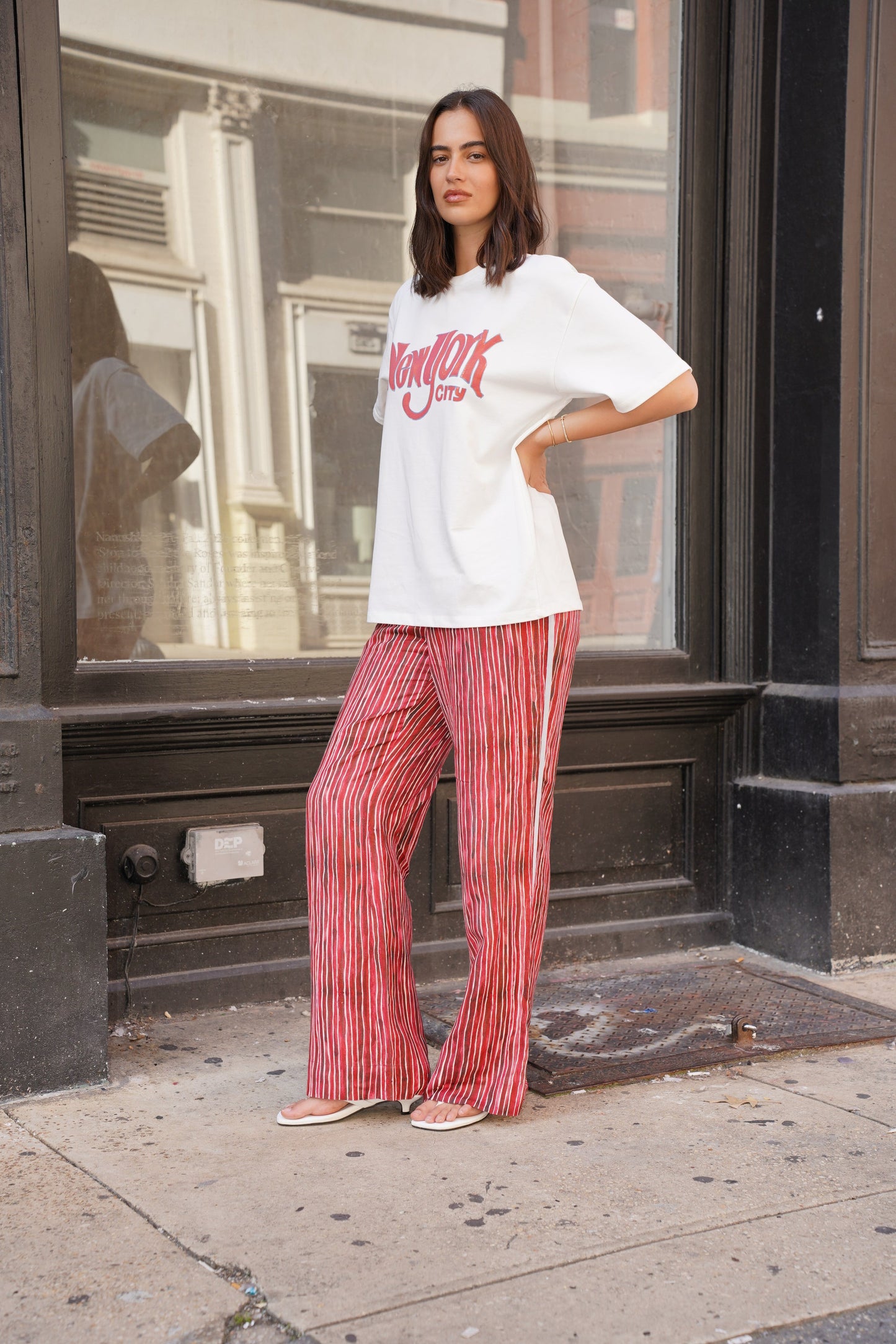 Maku The Label | New York Logo Oversized Tee - White