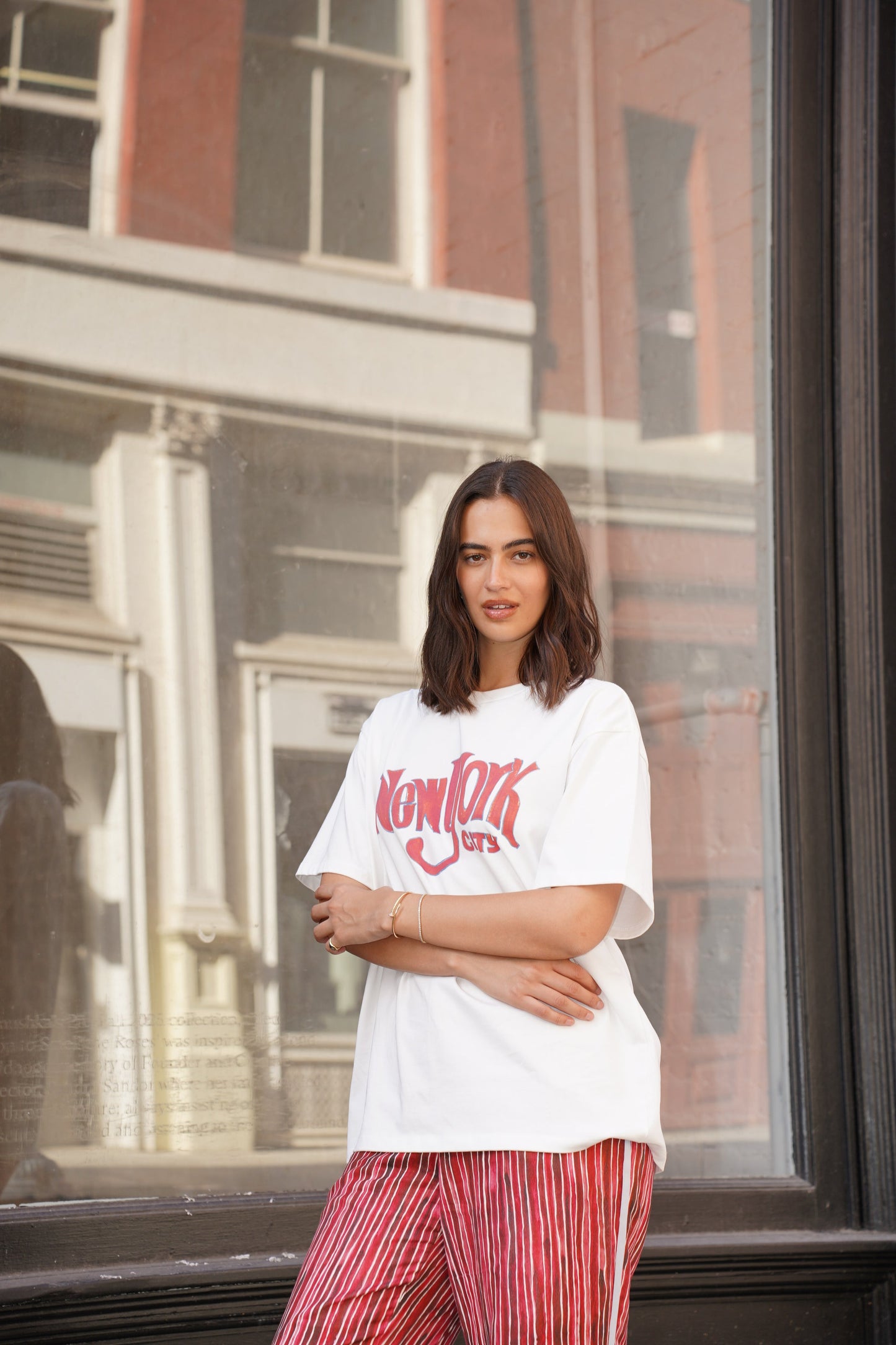 Maku The Label | New York Logo Oversized Tee - White