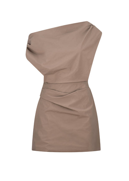 One Of Others | Pallas Mini Dress - Mushroom