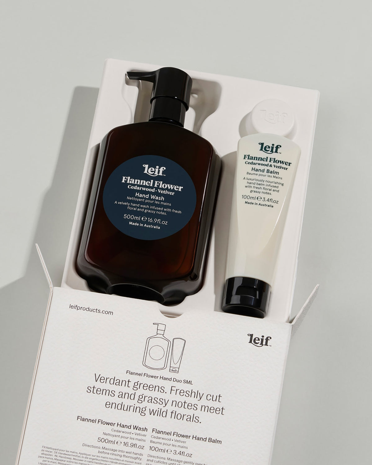 Leif | Limited Edition Holiday - Flannel Flower Hand Duo Small