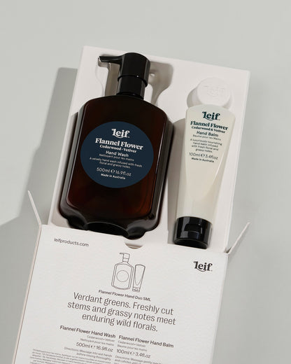 Leif | Limited Edition Holiday - Flannel Flower Hand Duo Small