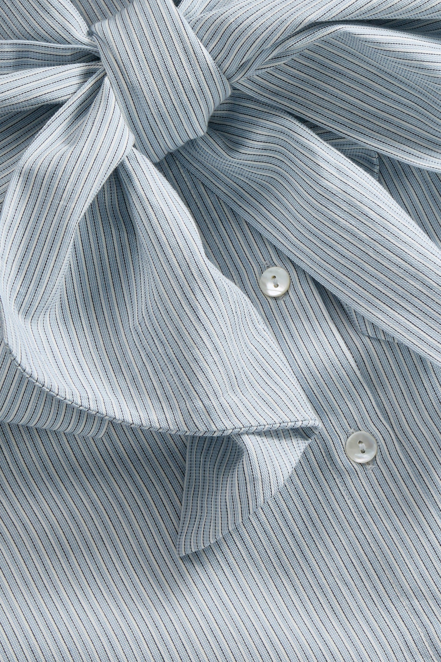 Skall Studio | Dalia Bow Shirt - Tiny Blue