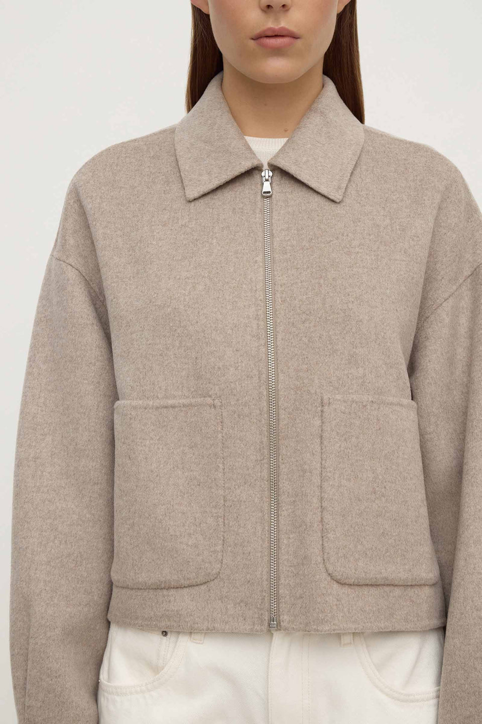 Assembly Label | Dallas Wool Jacket - Pebble