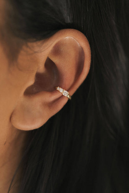 State Of Mind | Grace Ear Cuff - Yellow Gold
